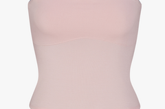 LINED CONTOUR TUBE TOP IN PETAL/ONYX