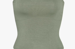 LINED CONTOUR TUBE TOP IN SAGE