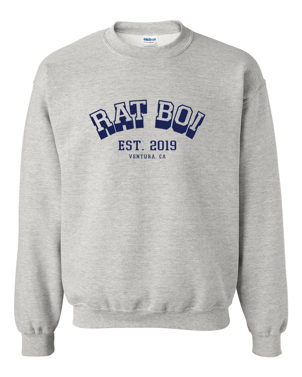 VARSITY PULLOVER IN HEATHER – RAT BOI