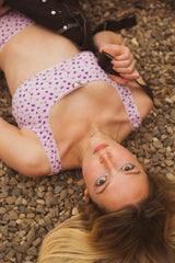SCOOP BACK BRA IN IRIS