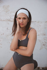 HIGH RISE UNDIES IN BASALT