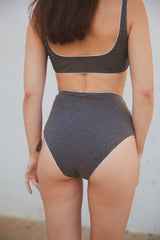 HIGH RISE UNDIES IN BASALT