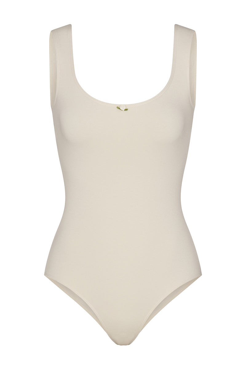 ORGANIC PERFECT SCOOP BODYSUIT IN BODY BUTTER