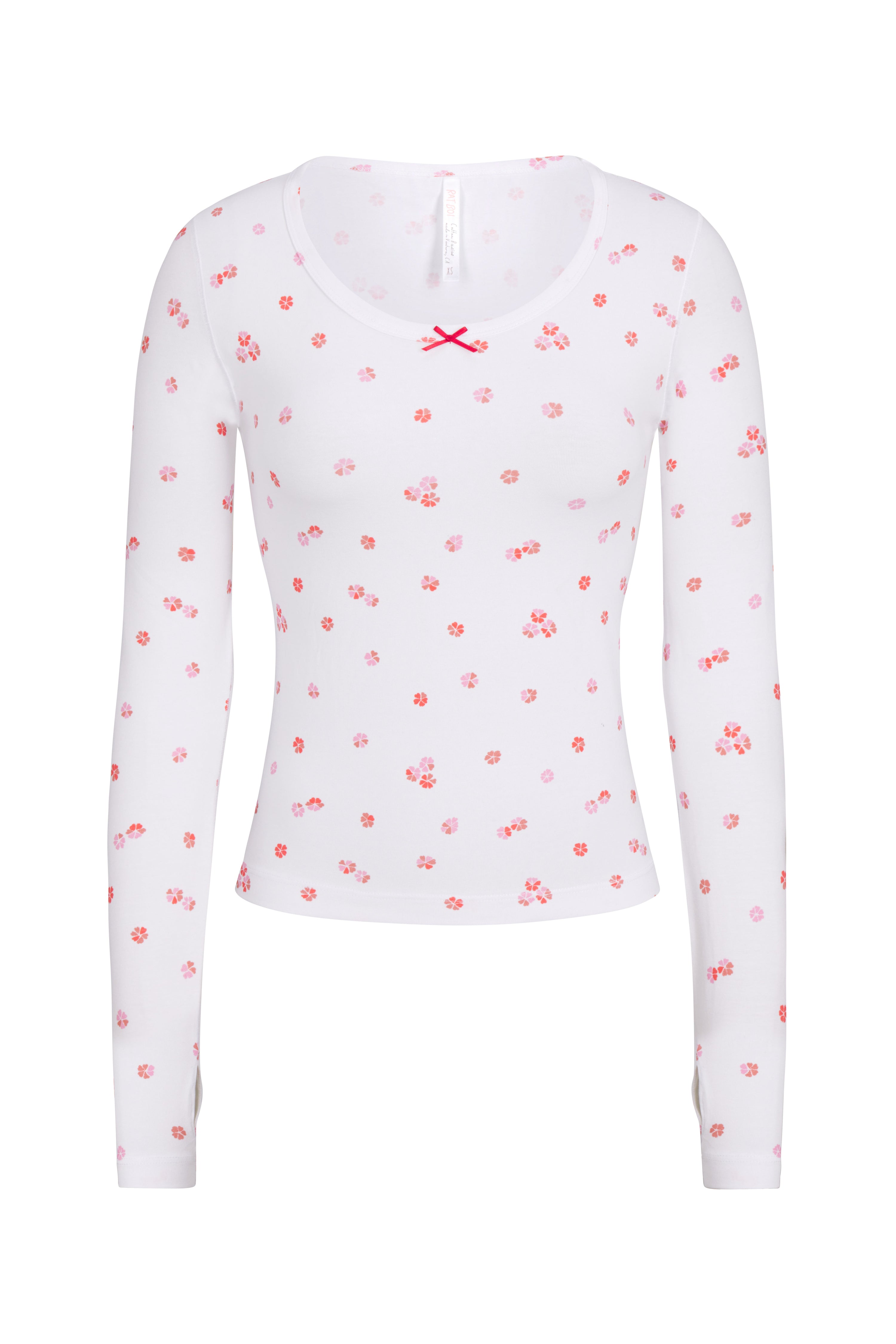 LONG SLEEVE LOUNGE TOP IN CHERRY BLOSSOM – RAT BOI