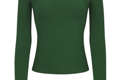 LONG SLEEVE LOUNGE TOP IN CLOVER