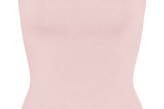 LINED CONTOUR TUBE TOP IN PETAL
