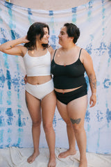 ORGANIC SCOOP BACK CAMI IN CLOUD