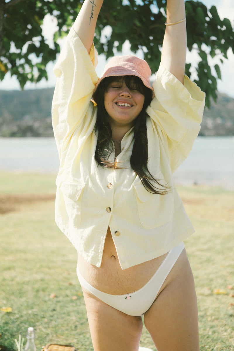 ORGANIC LOW RISE UNDIES IN CLOUD