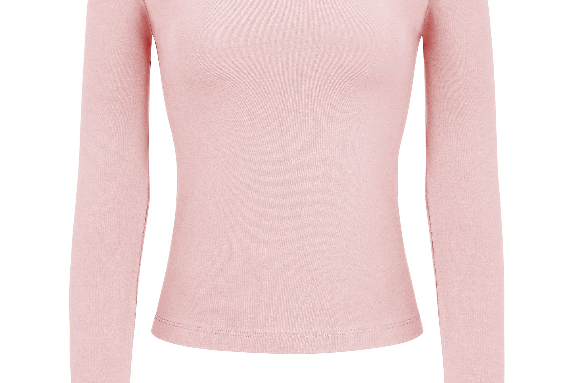 LONG SLEEVE LOUNGE TOP IN BABY PINK